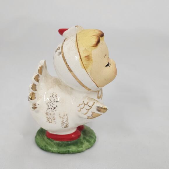 Napco Salt Pepper Shakers Anthropomorphic Valentine Boy Girl Love Birds 2647 VTG - Picture 5 of 15